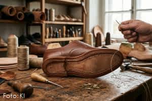 [title] - Die Machart ist das Fundament guter Schuhe:  Sie bestimmt Haltbarkeit, Flexibilität und Reparierbarkeit. Ob Rahmengenäht, zwiegenäht oder flexibel im Sacchetto-Stil. Zwischen Leder und Sohle liegt die wahre Kunst des Schuhmachens. 👉 Qualität im Detail