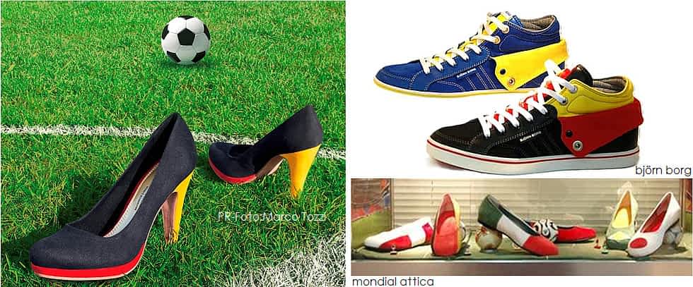 Zur WM Schuhe in Nationalfarben