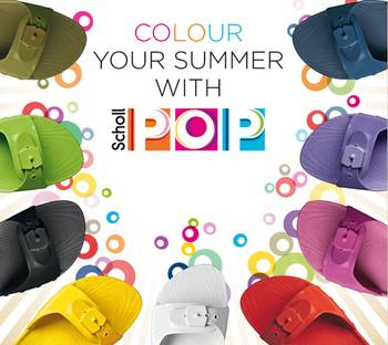 Bunte Wellness-Sandalen